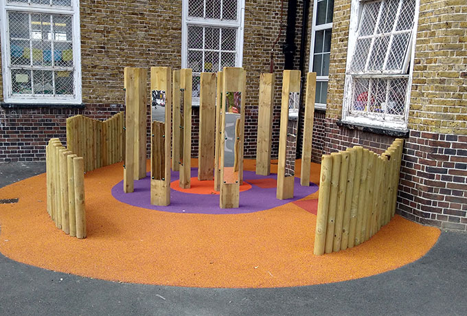 New bespoke play area and striking safety surface